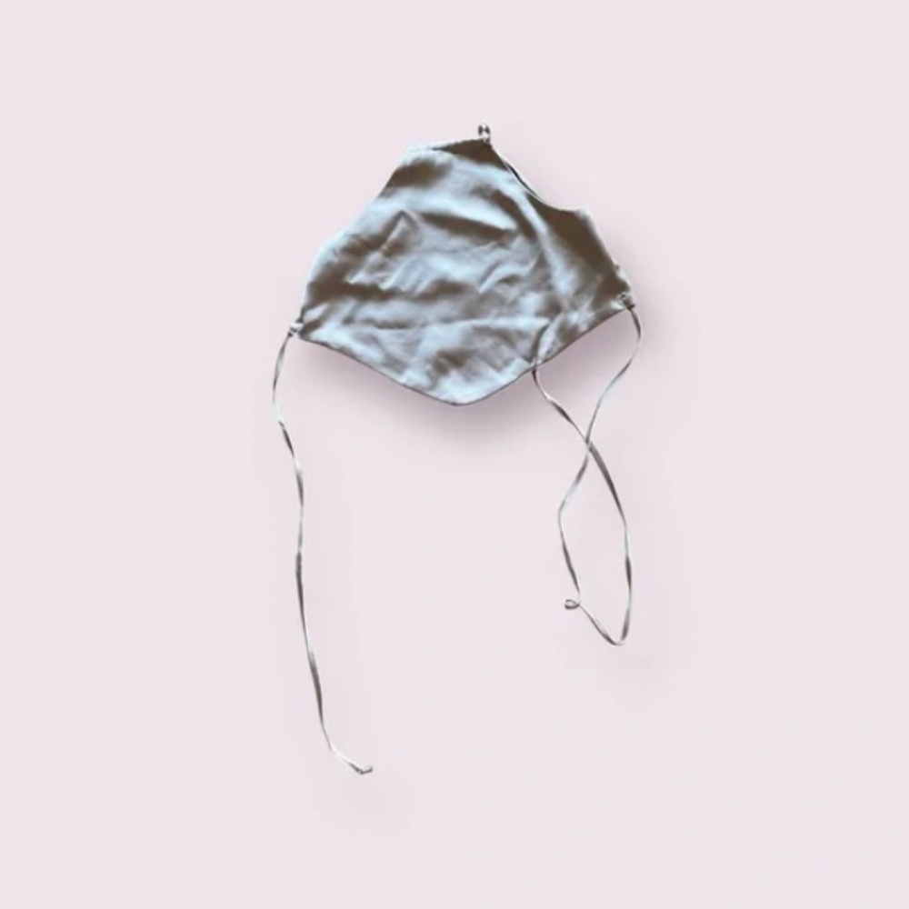 Garage Satin Halter Triangle Top